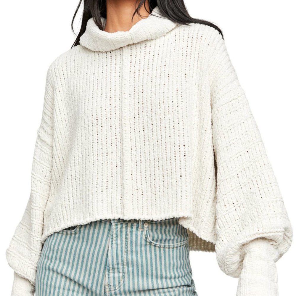 NWOT Free People Be Yours Cowl Neck Sweater